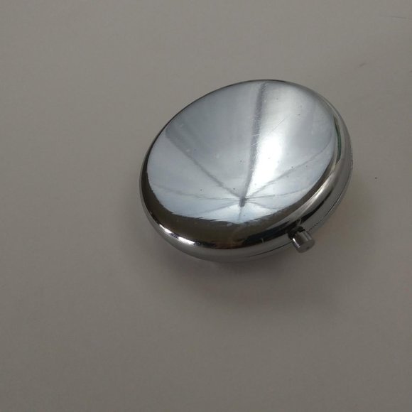 Enameled Crystal Rose Folding Pocket Mirror 2sides - Picture 10 of 15